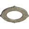 Ekena Millwork Benson Ceiling Medallion (Canopies up to 6 1/8"), 11 1/8"OD x 6 1/8"ID x 5/8"P, Castle Stone Crackle CM11BNCSC - alternate 2